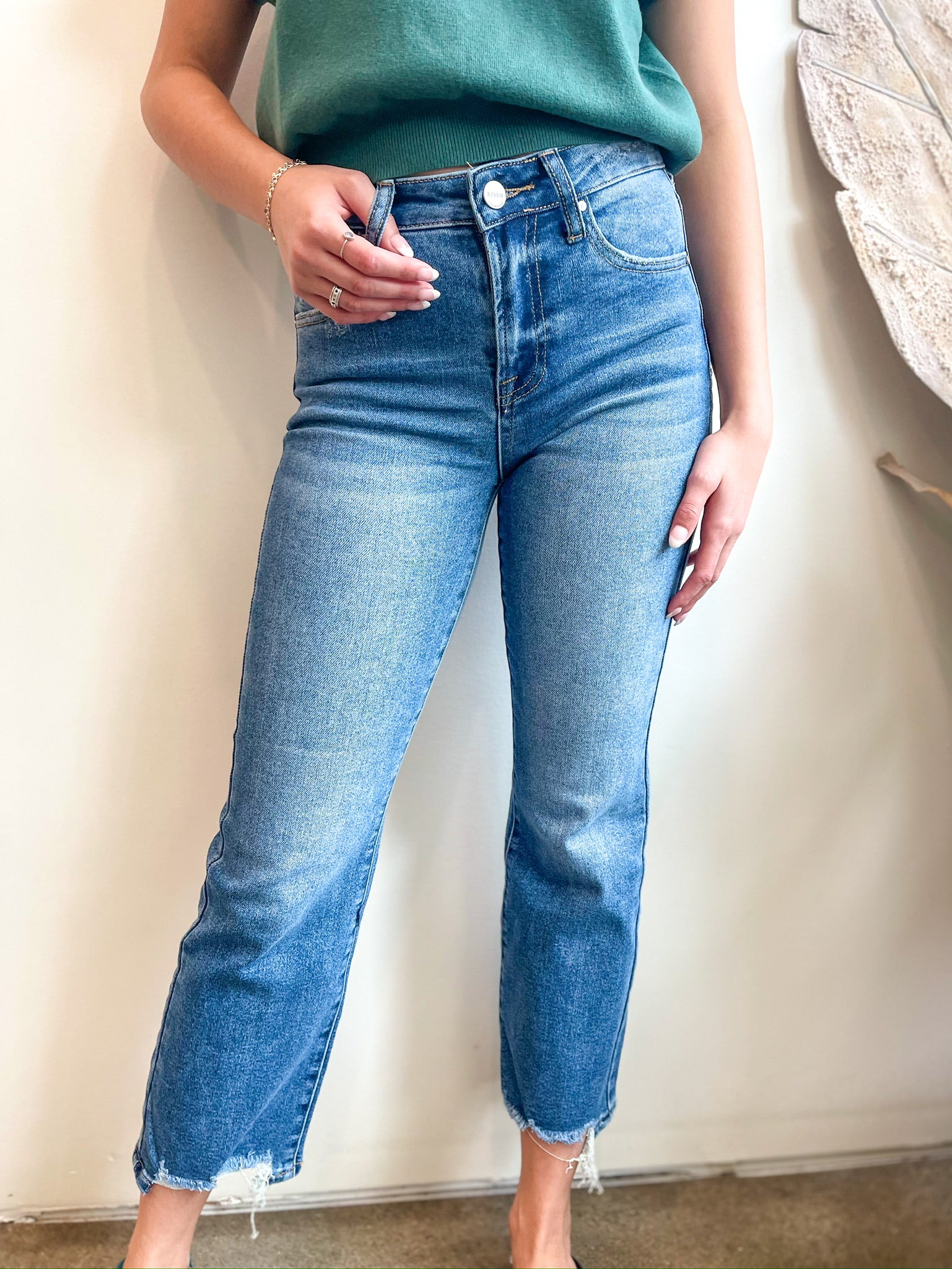 Remy High Rise Straight Jeans