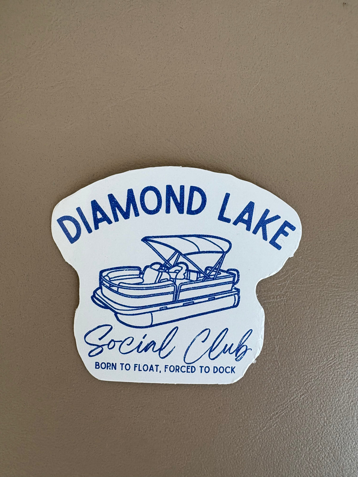 Diamond Lake Pontoon Sticker