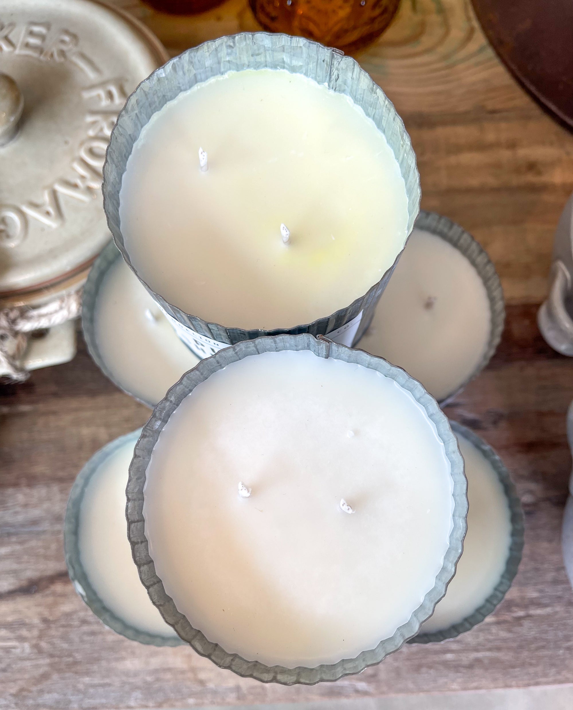 Galvanized Soy Candle Pumpkin Cheesecake