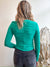 Lydia Ruched Top, Emerald