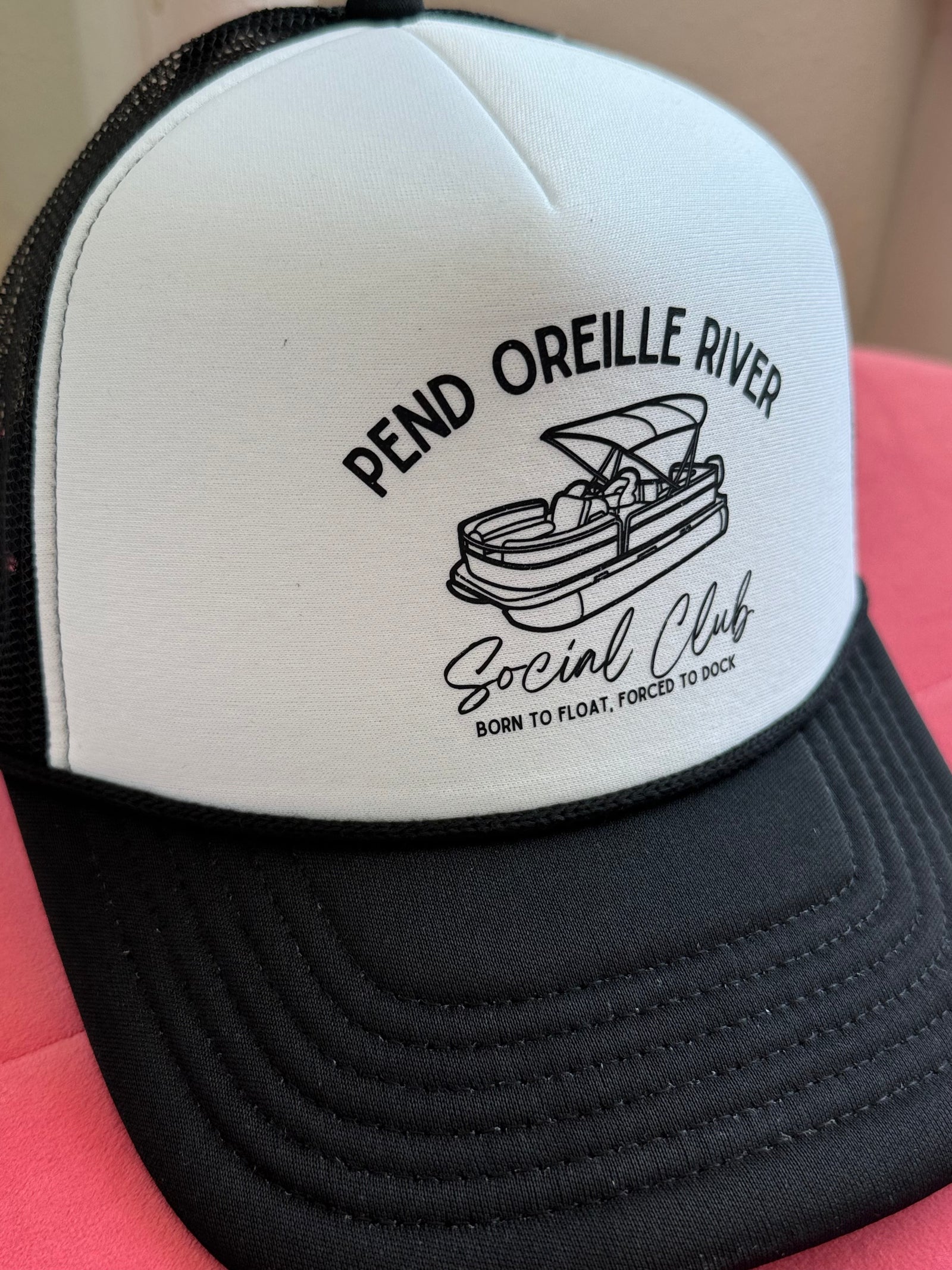 Pend Oreille River Trucker Hat Black