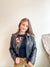 Mila Floral Faux Leather Jacket