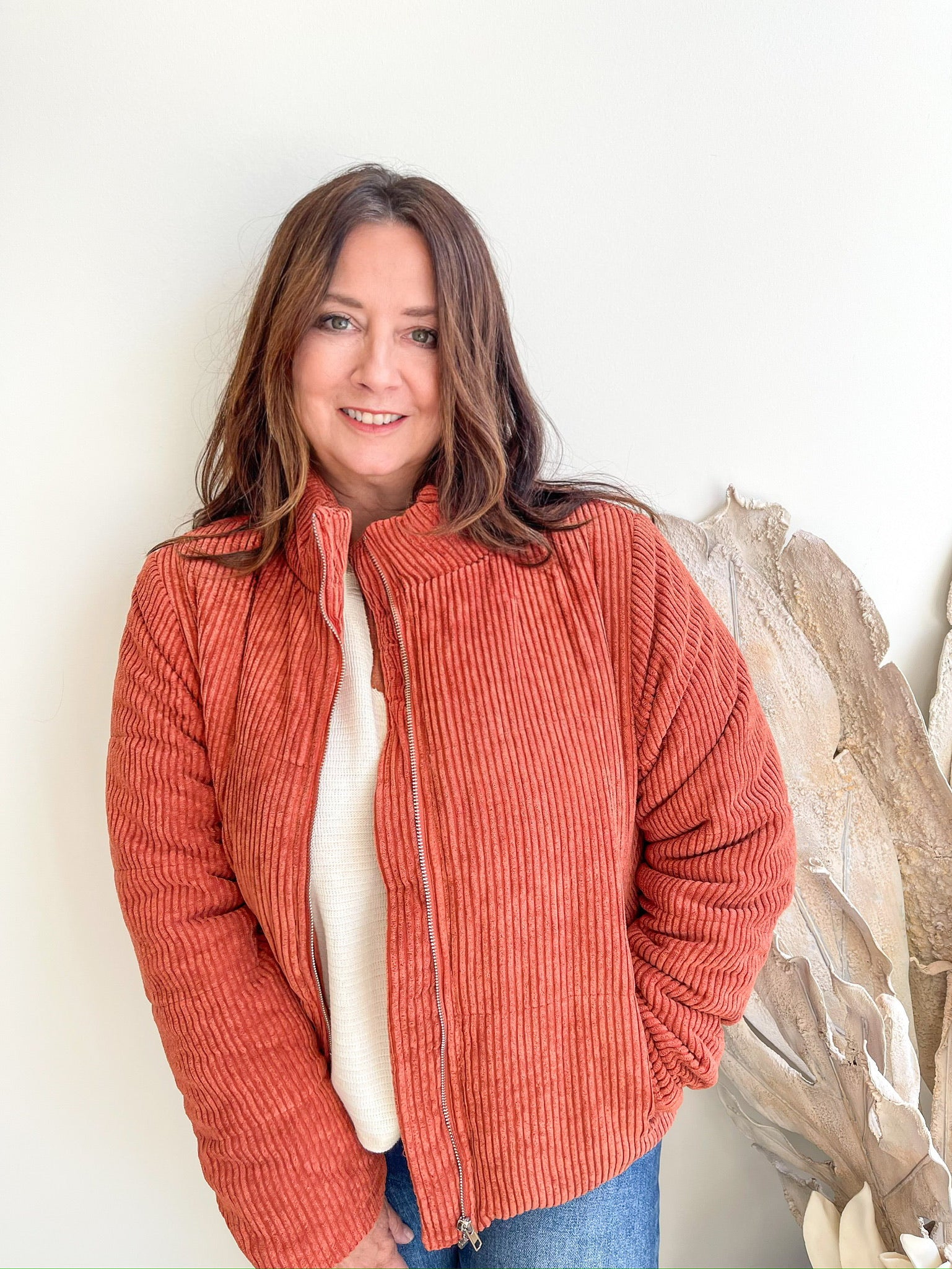 Aspen Corduroy Jacket, Rust