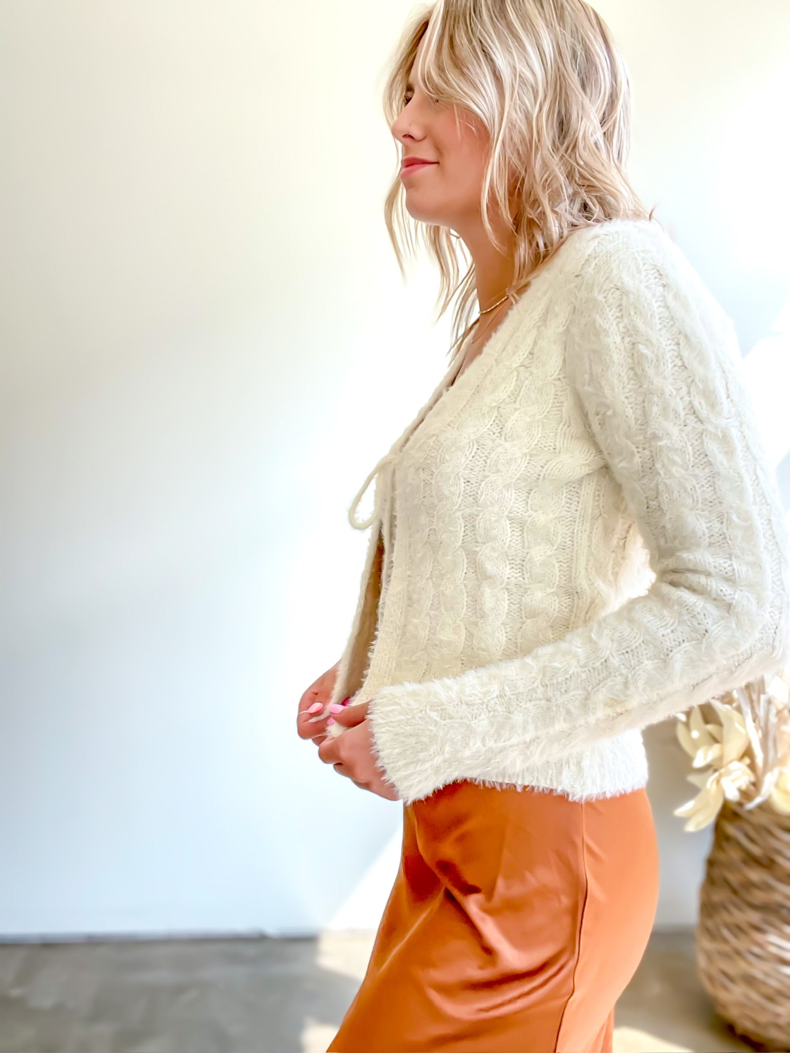 Lorna Cable Knit Cardigan