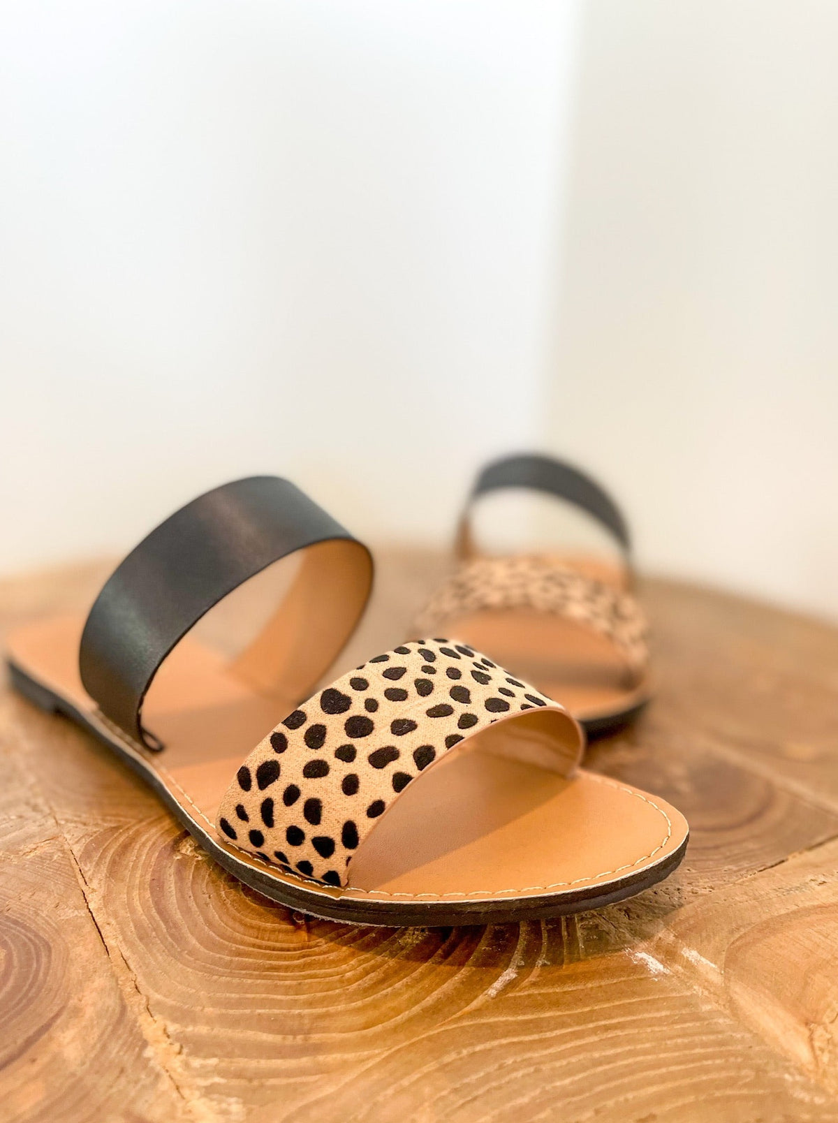 Athena Leopard Sandals