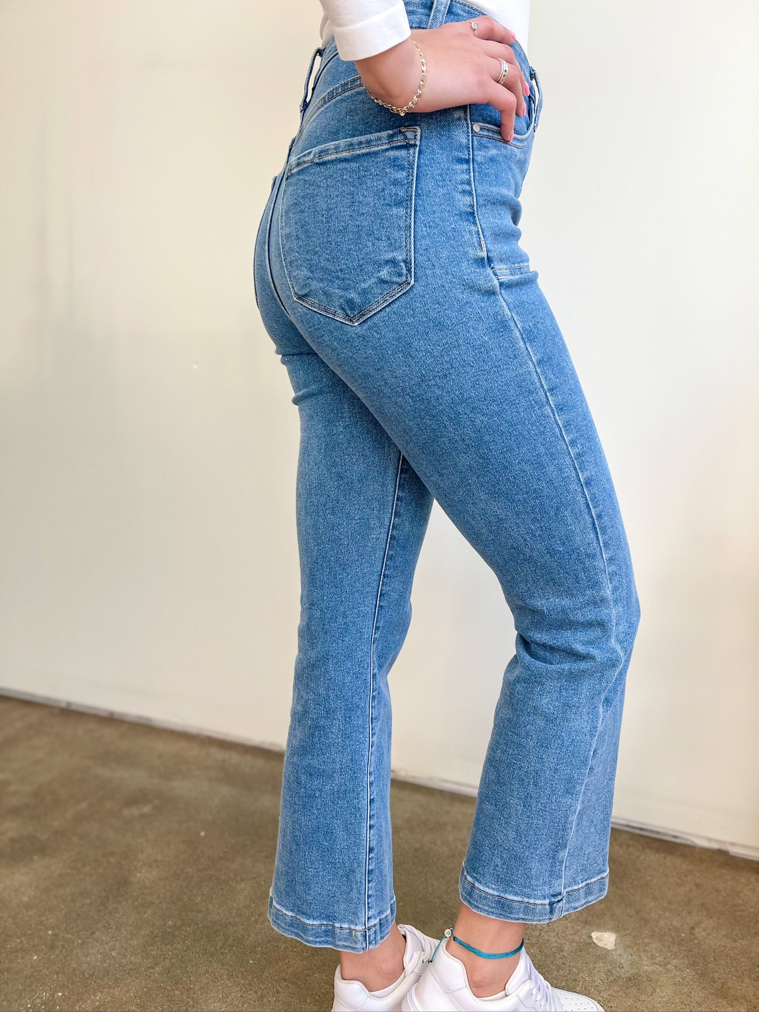 Haelyn High Rise Ankle Flare Jeans