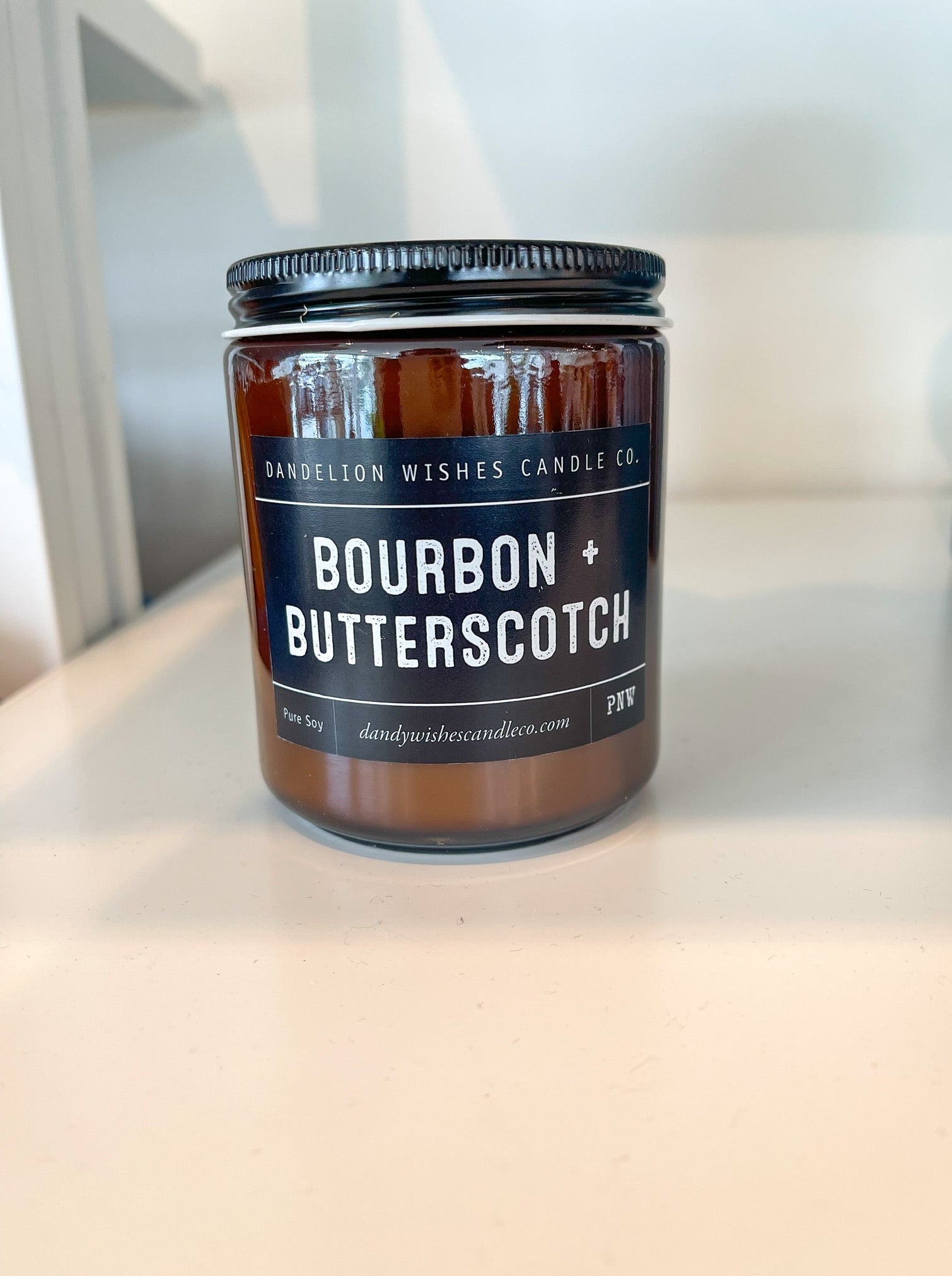 Amber Jar Candle Bourbon + Butterscotch Jar Candle