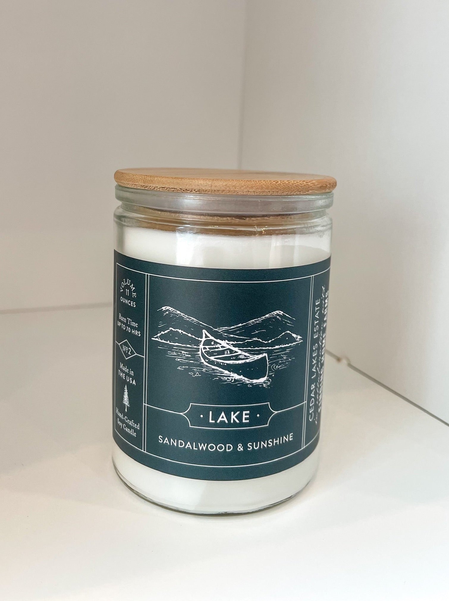 Lake, Fresh & Bright Soy Candle Large
