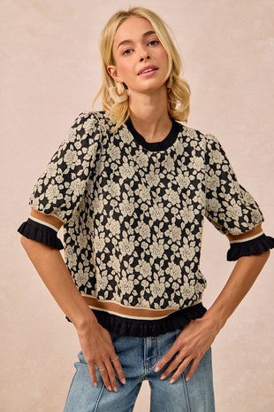 Blakely Rose Knit Top