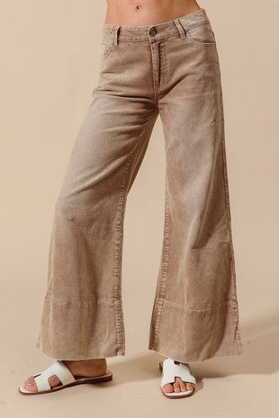 Brynn Wide Leg Corduroy Pants
