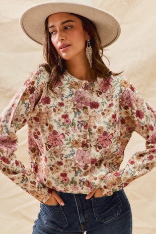 Parker Floral Cardigan Top