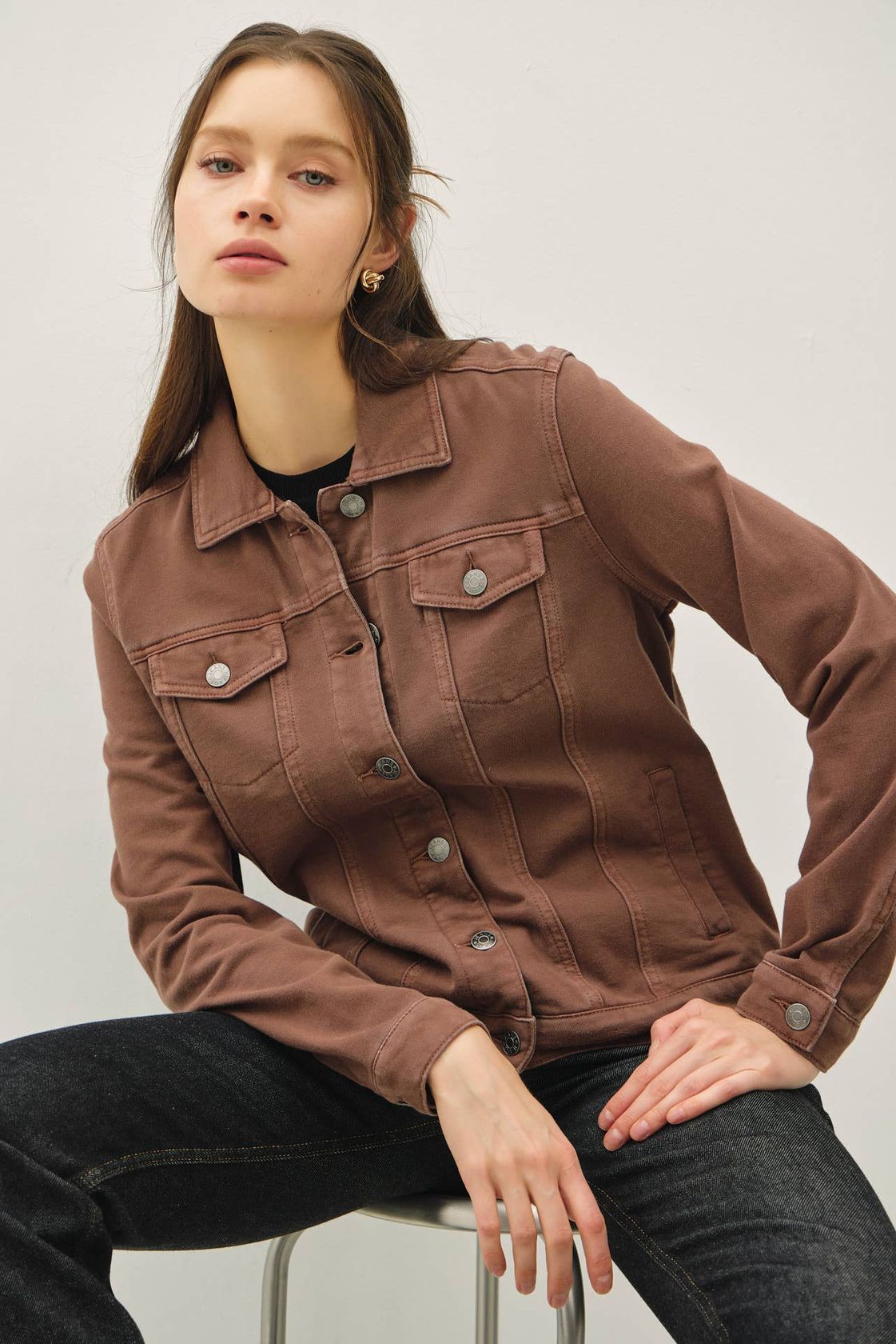 Tiffany Trucker Jacket Brown