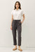 Erica Tencel Tapered Pants Charcoal