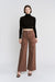 Dina High Rise Wide Leg Pants Cocoa
