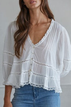 Miley Lace Trim Top