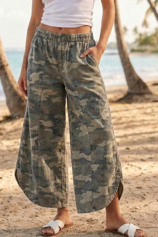 Nyla Tulip Washed Jeans Camo
