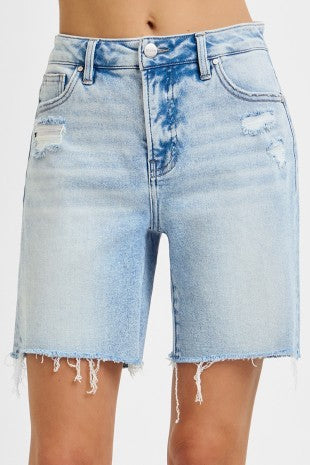 Faye High Rise Loose Mid Length Shorts