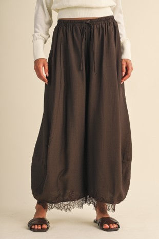 Lorelei Barrel Fit Pants Dk. Brown