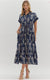 Raya Botanical Print Midi Dress