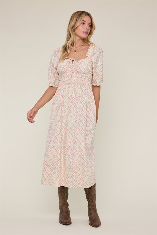Cara Floral Midi Dress