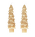 Unscented Tree Shaped Taper Candles Set/2