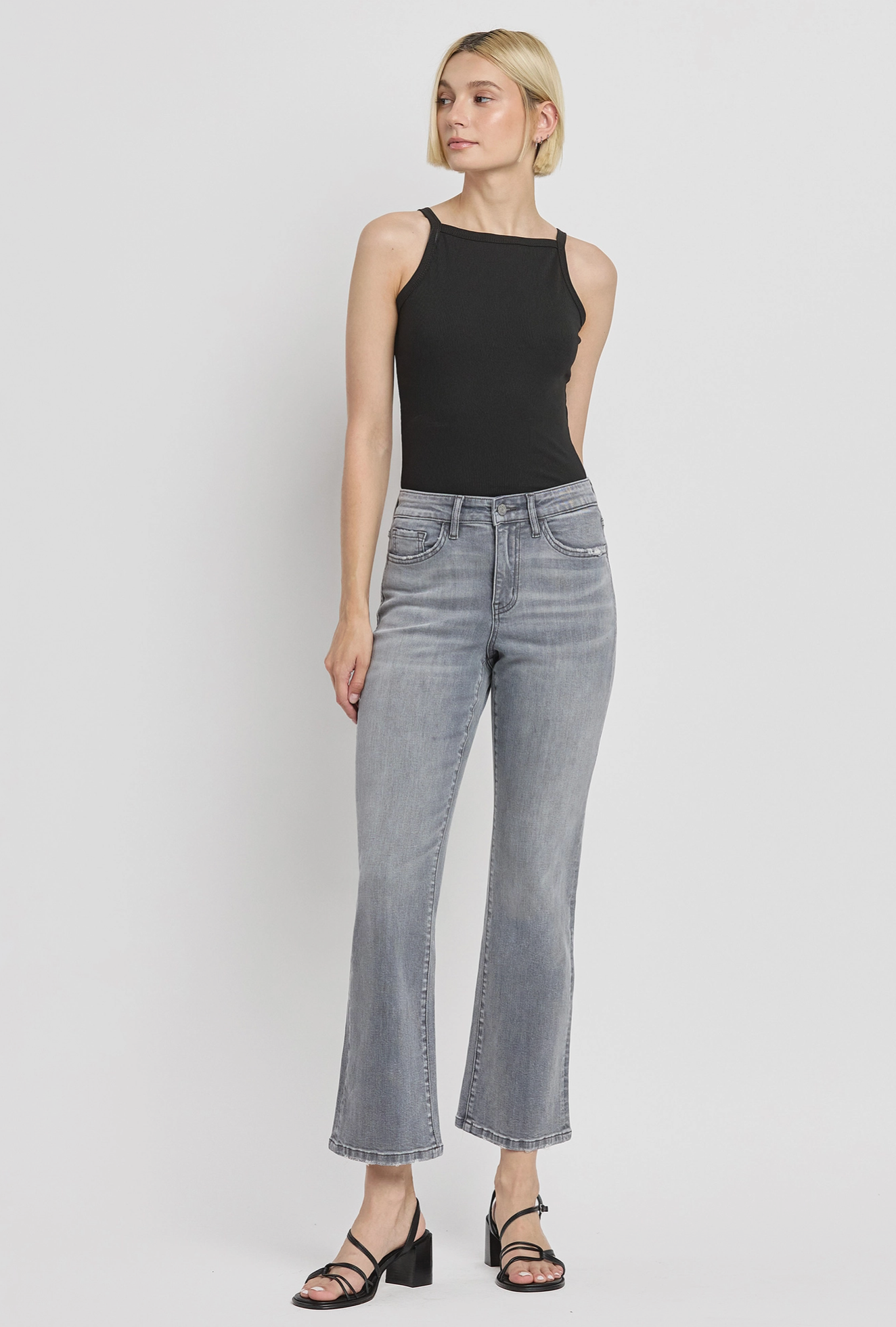 Lucy High Rise Ankle Bootcut Jeans