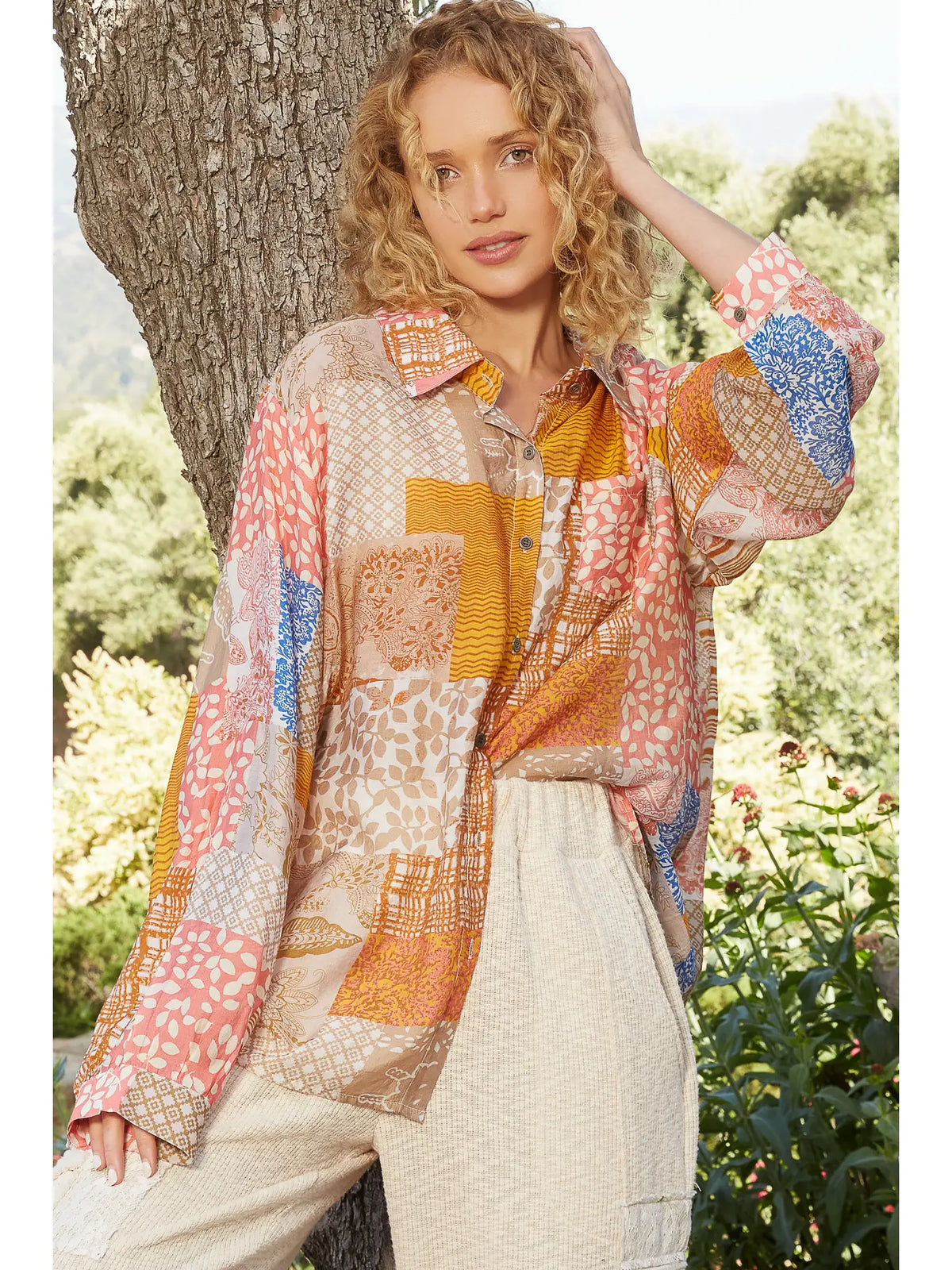 Tiffany Blouse Pink/Orange