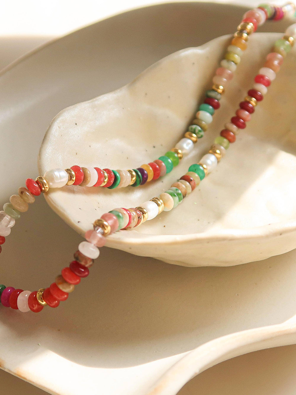 Sunny Boho Beaded Necklace