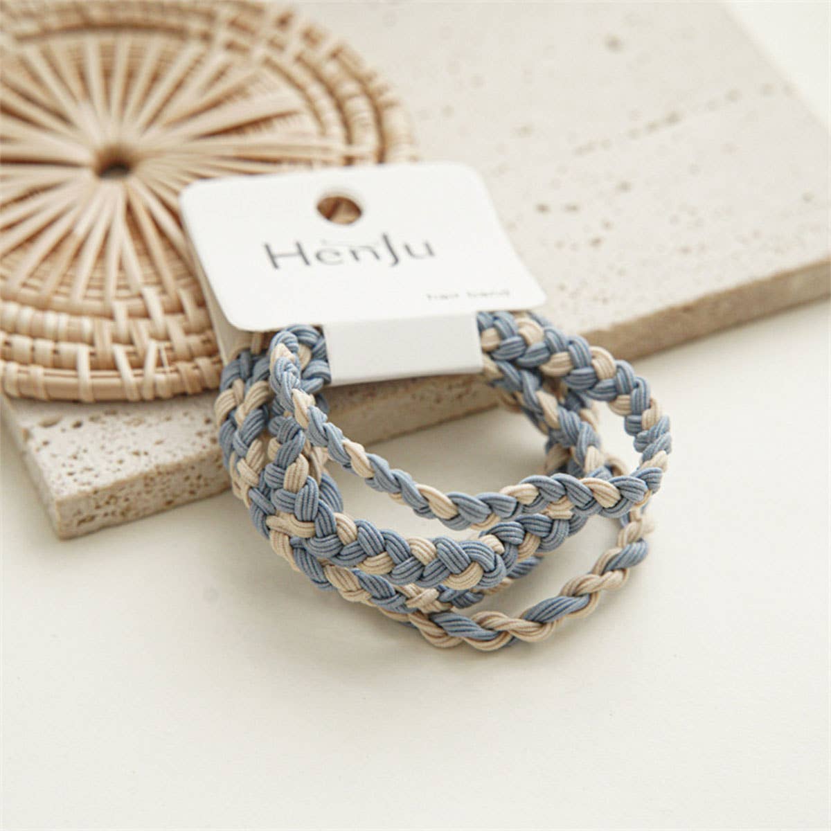 Twisted Hair Ties Blue