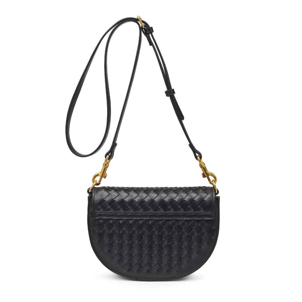 Alise Woven Crossbody Black