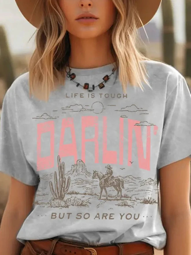 Darlin So Are You Tee Grey