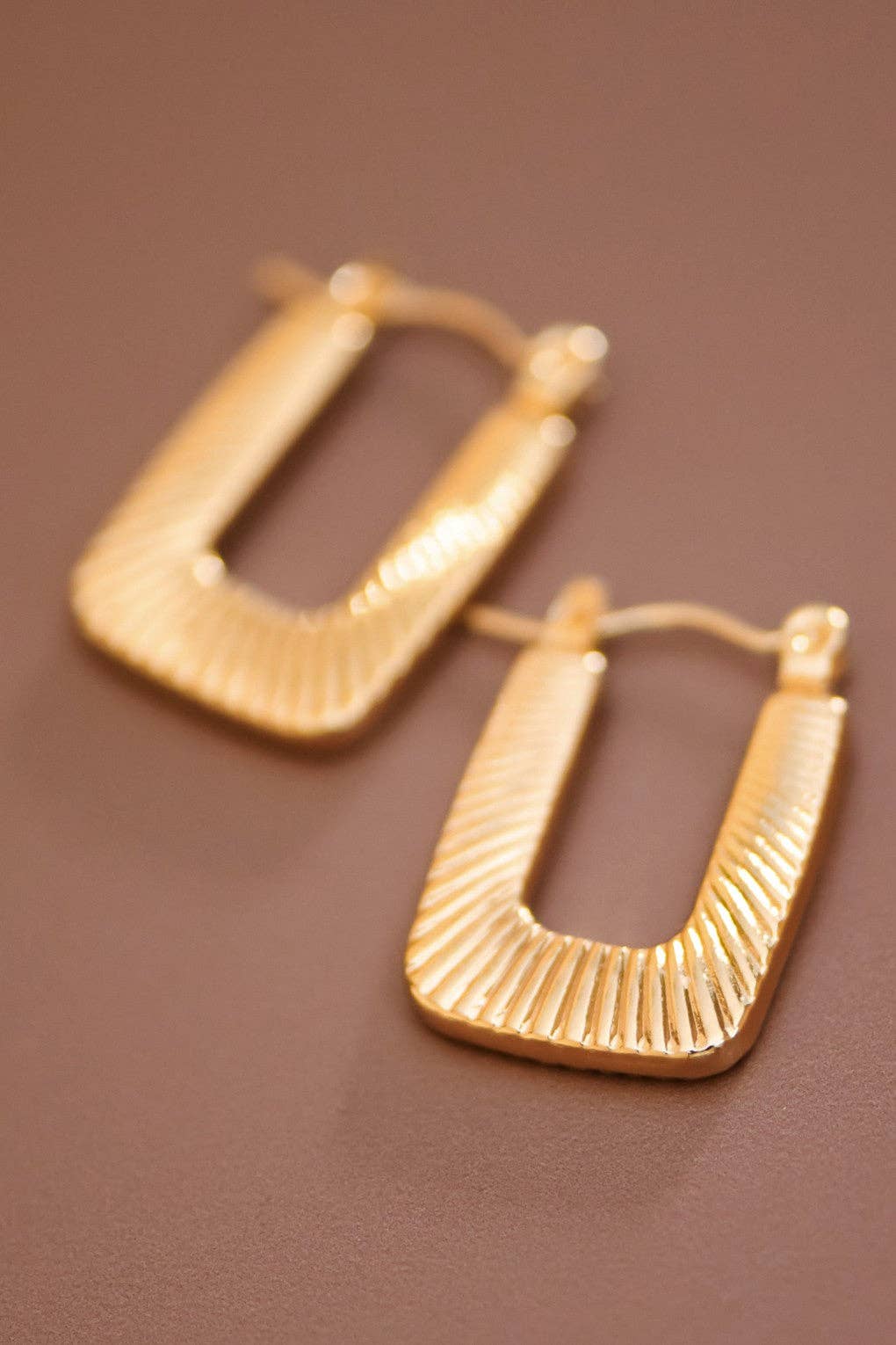 U Shape Hoop Earrings