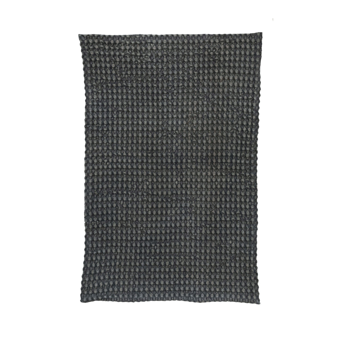 Stonewashed Waffle Weave Tea Towel Charcoal