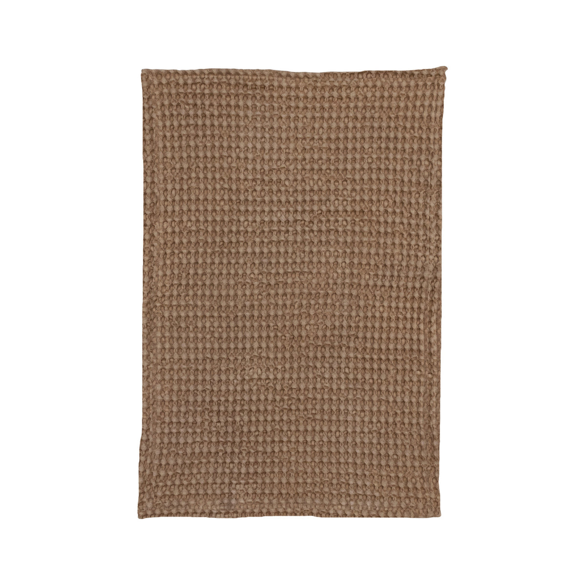 Stonewashed Waffle Weave Tea Towel Camel