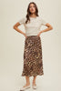 Athena Leopard Midi Skirt