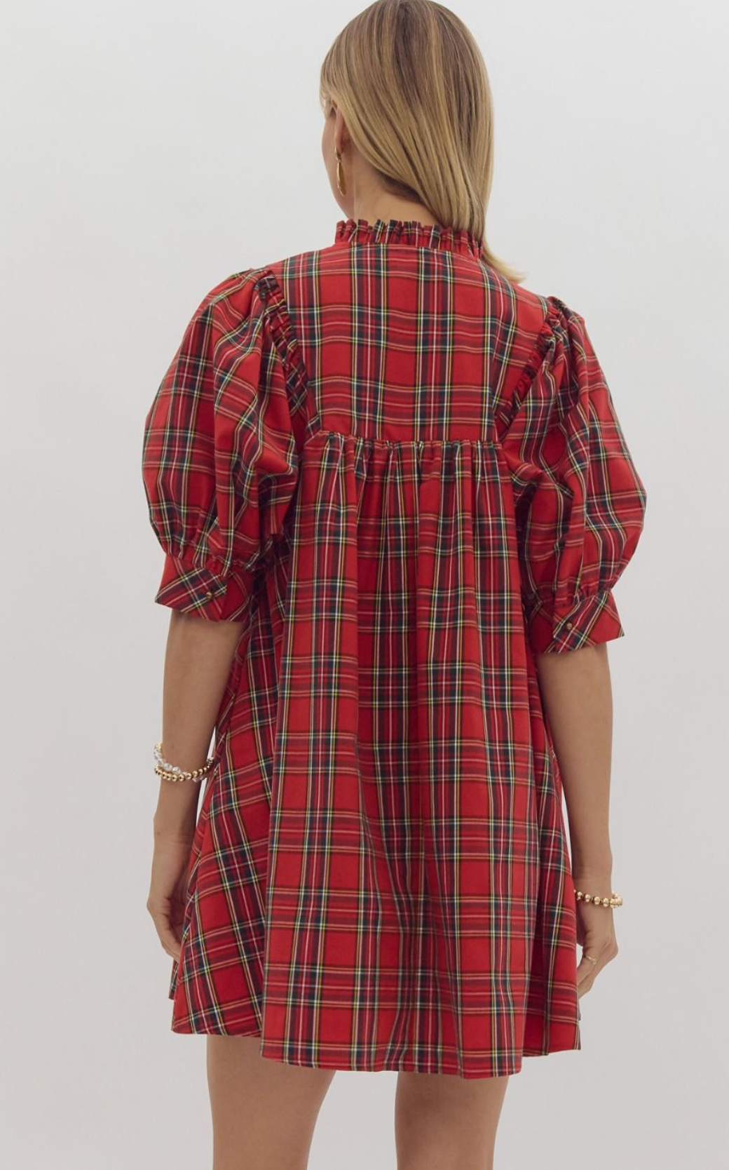 Frida Plaid Mini Dress