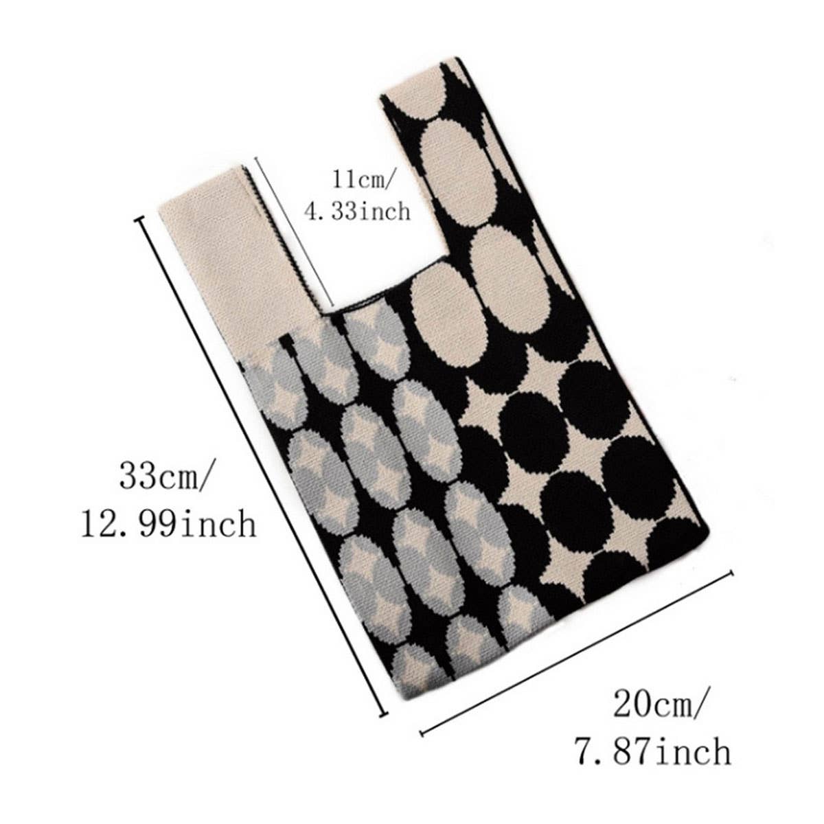 Wrist Handbag Tote Black