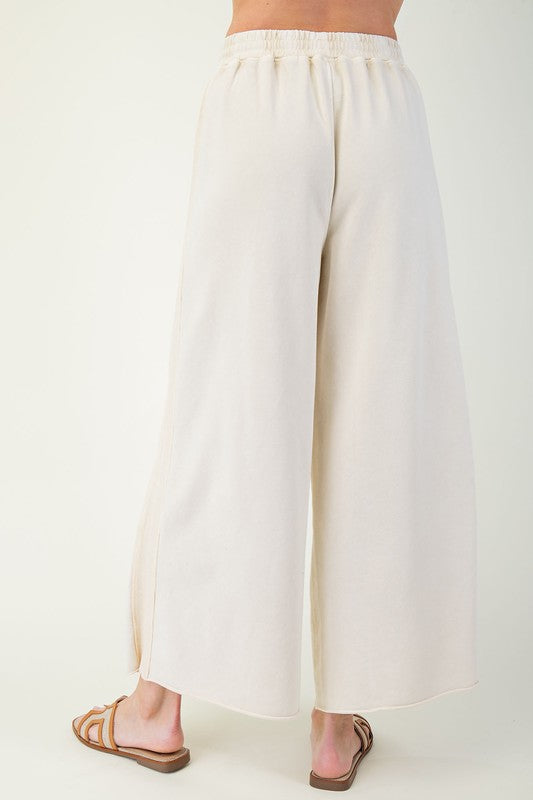 JoJo Mineral Washed Terry Knit Pants