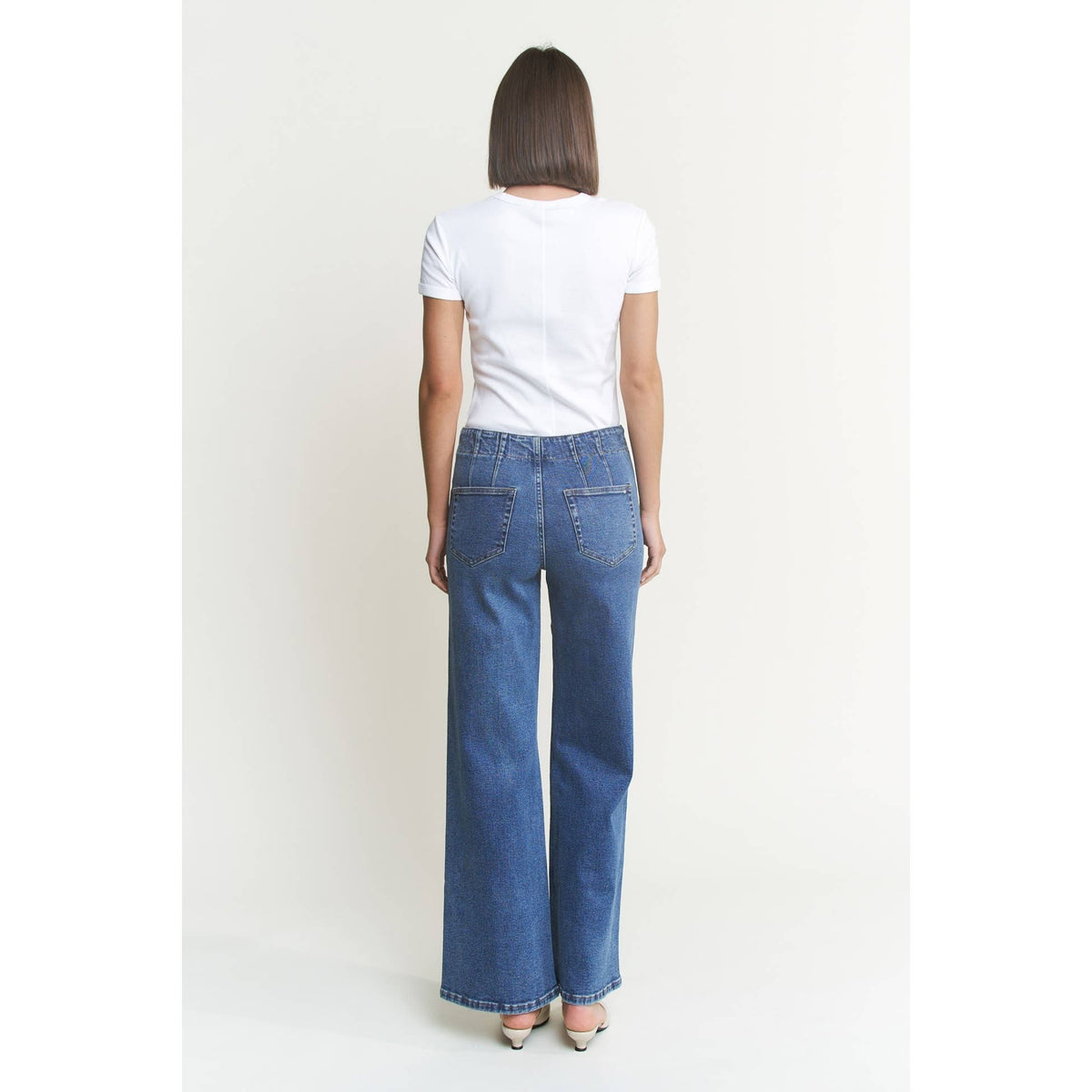 Jenny High Rise Wide Leg Jean
