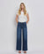 Jen High Rise Wide Trouser Jeans Dark Denim