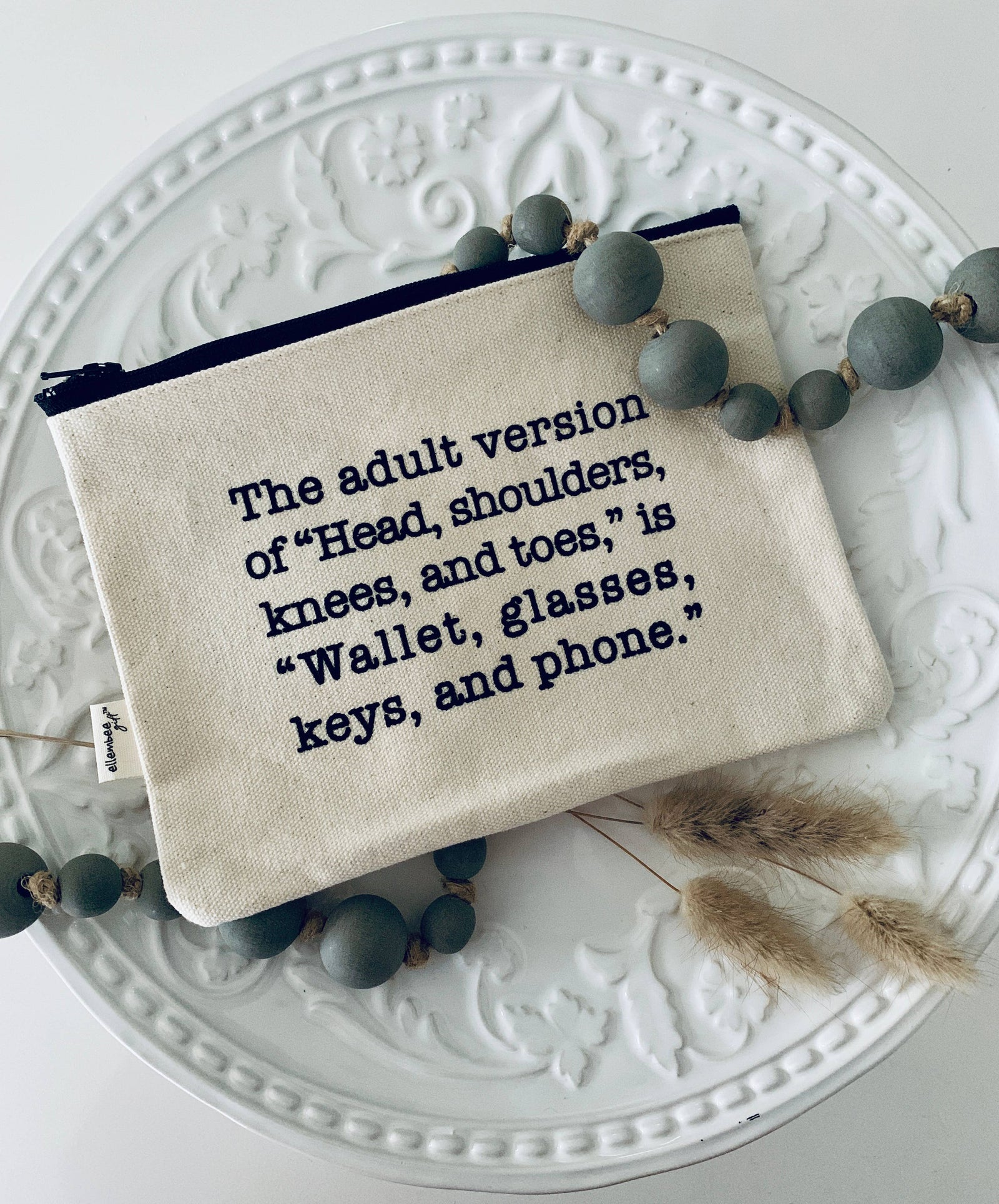 Wallet Glasses Zipper Pouch