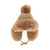 C.C. Thick Knit Trapper Pom Hat, Camel