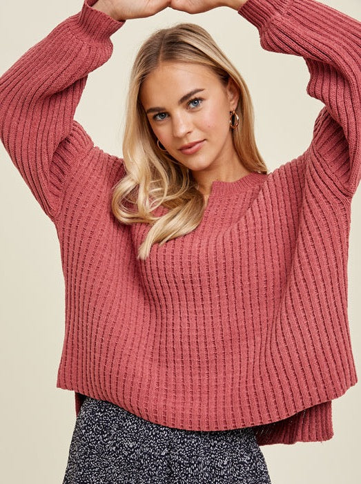 Brynn Chenille Sweater, Ginger