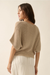 Colleen Short Sleeve Pointelle Ribbed Knit Sweater