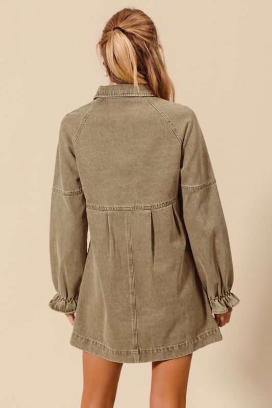 Elise Mini Dress Olive