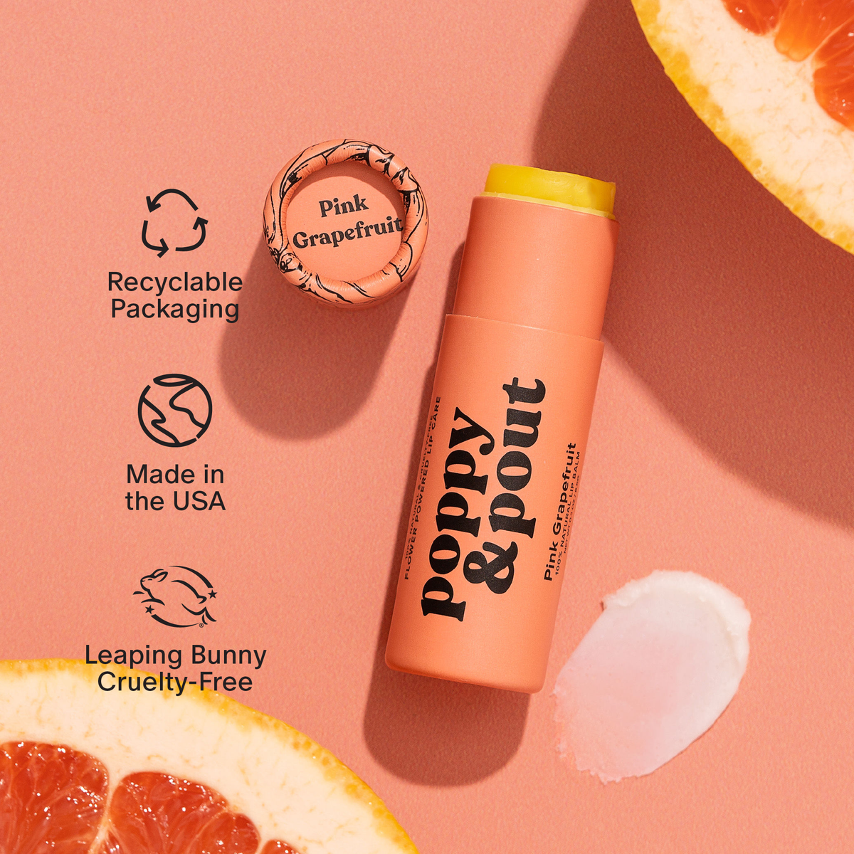 P&amp;P Lip Balm-Pink Grapefruit