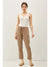 Erica Tencel Tapered Pants Dark Taupe