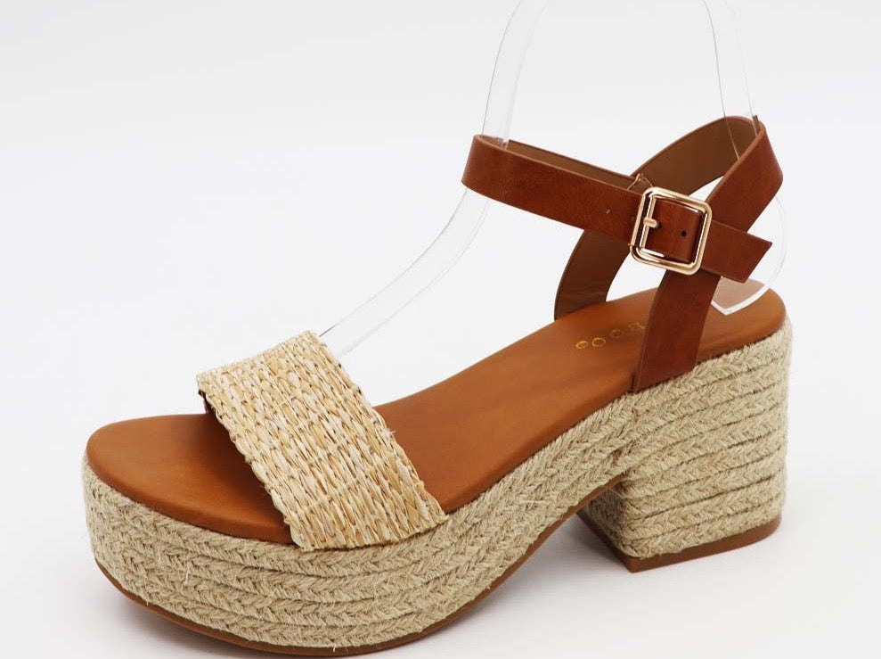 Bella Bamboo Platform Sandals