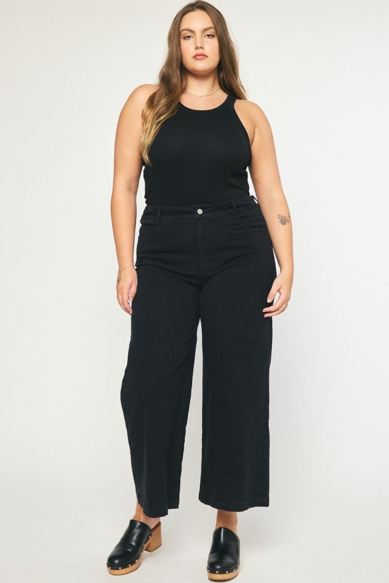 CeeCee High Rise Wide Leg Pants Plus
