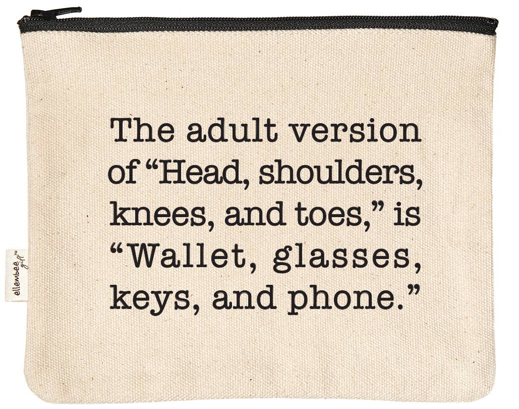 Wallet Glasses Zipper Pouch